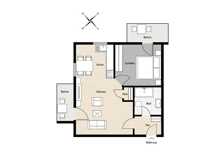Ahlbeck - Wustrow 아파트 *